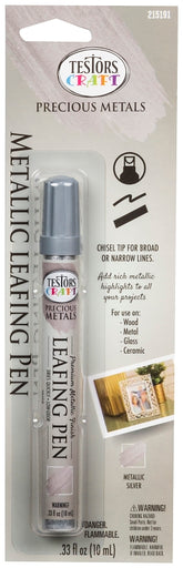 Rust-Oleum 215191 Leafing Pen, Chisel Tip, Silver